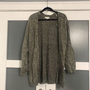 Long grey cardigan